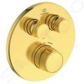 Ideal Standard CeraTherm Navigo Termostatick sprchov batria pod omietku na 2 spotrebie, Brushed Gold