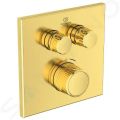 Ideal Standard CeraTherm Navigo Termostatick sprchov batria pod omietku na 2 spotrebie, Brushed Gold