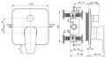 Ideal Standard Cerafine D Batria pod omietku, na 2 spotrebie, chrm