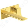 Ideal Standard Conca Tap Umvadlov batria pod omietku, vtok 180 mm, Brushed Gold