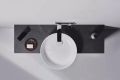 Ideal Standard Conca Tap Umvadlov batria pod omietku, vtok 18 cm, Magnetic Grey