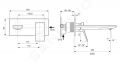 Ideal Standard Conca Tap Umvadlov batria pod omietku, vtok 18 cm, Magnetic Grey