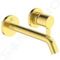 Ideal Standard Joy Umvadlov batria pod omietku, vtok 18 cm, 2-otvorov intalcia, Brushed Gold