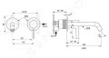 Ideal Standard Joy Umvadlov batria pod omietku, vtok 180 mm, 2-otvorov intalcia, chrm