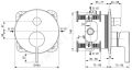 Ideal Standard Joy Batria pod omietku, na 2 spotrebie, chrm