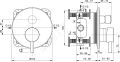 Ideal Standard CeraLine Batria pod omietku na 2 spotrebie, ierna