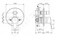 Ideal Standard Cerabase Batria pod omietku, na 2 spotrebie, s telesom, chrm