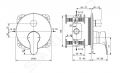 Ideal Standard Cerabase Batria pod omietku, na 2 spotrebie, chrm