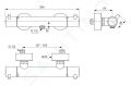 Ideal Standard CeraTherm Termostatick sprchov batria, kefovan zlato