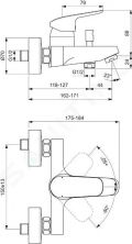 Ideal Standard CeraFlex Vaov nstenn batria, chrm