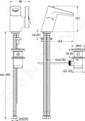 Ideal Standard Melange Umvadlov batria s vpustom, vodopd, chrm