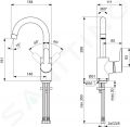 Ideal Standard Connect Blue Umvadlov batria, s otonm vtokom, chrm