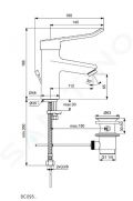 Ideal Standard Ceraplus II Umvadlov batria s vpustom, chrm