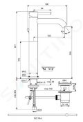 Ideal Standard CeraLine Umvadlov batria s vpustom, ierna