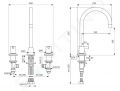 Ideal Standard CeraLine Umvadlov batria, 3-otvorov intalcia, chrm