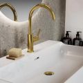 Ideal Standard Joy Umvadlov batria s vpustom, Brushed Gold