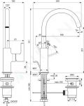 Ideal Standard Joy Umvadlov batria s vpustom, chrm