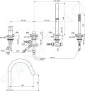 Ideal Standard Joy Batria na okraj vane, 4-otvorov intalcia, chrm