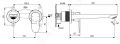 Ideal Standard Cerafine O Umvadlov batria pod omietku, 2-otvorov intalcia, chrm