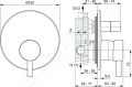 Ideal Standard CeraLine Batria pod omietku na 2 spotrebie, ierna