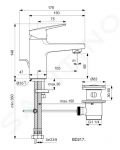 Ideal Standard CeraPlan Umvadlov batria s vpustom, chrm