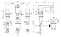 Ideal Standard CeraPlan Umvadlov batria s vpustom, 3-otvorov intalcia, chrm