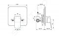 Ideal Standard CeraPlan Sprchov batria pod omietku, s telesom, ierna