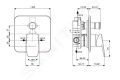 Ideal Standard CeraPlan Batria pod omietku, na 2 spotrebie, s telesom, ierna