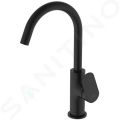 Ideal Standard Ceralife O Umvadlov batria s otonm vtokom a vpusou Click-Clack, hodvbna ierna