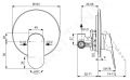 Ideal Standard Ceralife O Sprchov batria pod omietku, s telesom, chrm