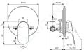 Ideal Standard Ceralife O Sprchov batria pod omietku, s telesom, hodvbna ierna