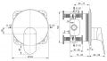 Ideal Standard Ceralife O Sprchov batria pod omietku, chrm