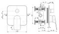 Ideal Standard Ceralife C Batria pod omietku, na 2 spotrebie, chrm