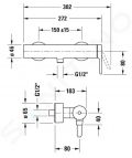 Duravit C.1 Sprchov batria, chrm