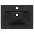 Ideal Standard Connect Air Umvadlo nbytkov, 64x46x17 cm, s prepadom, otvor na batriu, ierna