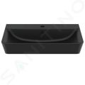 Ideal Standard Connect Air Umvadlo Cube, 60x46x16 cm, s prepadom, otvor na batriu, ierna