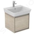 Ideal Standard Connect Air Umvadlo Cube, 50x46x16 cm, s prepadom,  otvor na batriu, biela