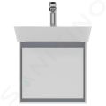 Ideal Standard Connect Air Umvadlo Cube, 50x45x16 cm, s prepadom, otvor na batriu, s Ideal Plus, biela