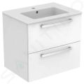 Ideal Standard Tempo Umvadlo nbytkov, 61x45x14 cm, s prepadom, otvor na batriu, biela