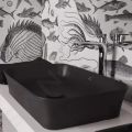 Ideal Standard Ipalyss Umvadlo na dosku, 55x38 cm, bez prepadu, matn ierna
