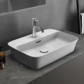 Ideal Standard Ipalyss Umvadlo na dosku, 55x38 cm, s prepadom, 1 otvor na batriu, biela