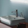 Ideal Standard Ipalyss Umvadlo na dosku, 55x38 cm, s prepadom, otvor na batriu, matn biela