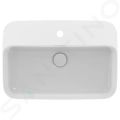 Ideal Standard Ipalyss Umvadlo na dosku, 55x38 cm, s prepadom, otvor na batriu, matn biela