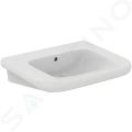 Ideal Standard Contour 21+ Umvadlo bezbarirov 65x56 cm, s prepadom, bez otvoru na batriu, SmartGuard+, biela