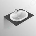 Ideal Standard Connect Umvadlo zpustn, 55x43 cm, s prepadom, 1 otvor na batriu, biela