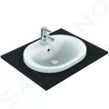 Ideal Standard Connect Umvadlo zpustn, 55x43 cm, s prepadom, 1 otvor na batriu, biela