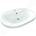 Ideal Standard Connect Umvadlo zpustn, 62x46 cm, s prepadom, 1 otvor na batriu, biela