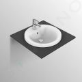 Ideal Standard Connect Umvadlo zpustn, 48 cm, s prepadom, otvor na batriu, biela