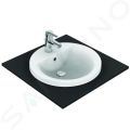 Ideal Standard Connect Umvadlo zpustn, 48 cm, s prepadom, otvor na batriu, biela