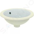 Ideal Standard Connect Umvadlo pod dosku, priemer 38 cm, s prepadom, biela